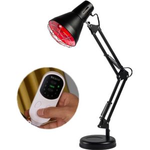 Huishoudelijke 150-watt infrarood eenvoudige fysiotherapie lamp met metalen lange arm Amerikaanse plug  kleur: timing temperatuur aanpassing