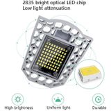 80W LED Industrial Mining Light Waterdichte Lichtsensor Vouwen Tri-Leaf Garage Lamp (Warm White Light)