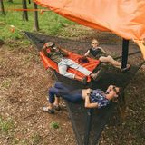 2.8M Familie Outdoor Draagbare Luchttent Multi-Person Camping Triangle Hammock (Zwart)