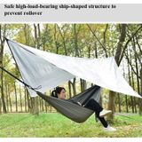 Outdoor Camping Sunshade + Anti-Mosquito Hangmat Set Parachute Stof Net Yarn Anti-Mosquito Hammock (Camel)