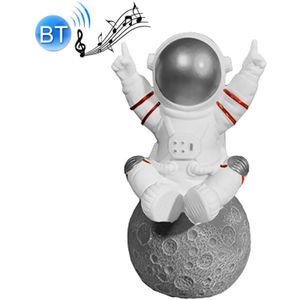 Astronaut Draadloze Bluetooth Small Speaker TWS Mini (Zilvergrijs)