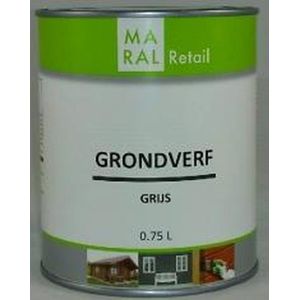 Grondverf - Grijs - Geschikt voor alle donkere kleuren - Voor binnen & buiten - 1L
