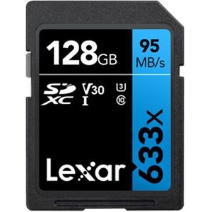 Lexar SD-633X High Speed SD-kaart SLR Camera geheugenkaart  capaciteit: 128GB