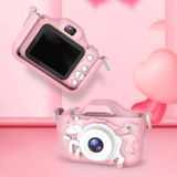 Q8 Kinderen Camera HD Dual-lens Camera Cartoon Kinderen Digitale Camera  Style:2.0MP (Roze)