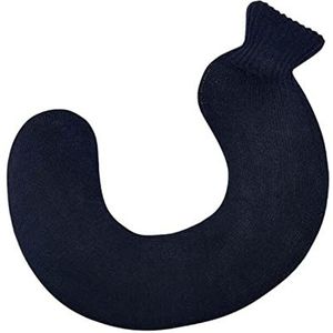 Mini warm water bottlehot, warmwaterkruik 1000 ml U-vorm verwijderbare gebreide rubberen medische nekwarmer warmwaterkruik nekbescherming spierspasmen warmer warmwaterzakken (maat: patroon 14) (maat: