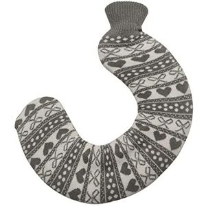 Mini warm water bottlehot, warmwaterkruik 1000 ml U-vorm verwijderbare gebreide rubberen medische nekwarmer warmwaterkruik nekbescherming spierspasmen warmer warmwaterzakken (maat: patroon 14) (maat: