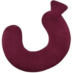 Mini warm water bottlehot, warmwaterkruik 1000 ml U-vorm verwijderbare gebreide rubberen medische nekwarmer warmwaterkruik nekbescherming spierspasmen warmer warmwaterzakken (maat: patroon 14) (maat: