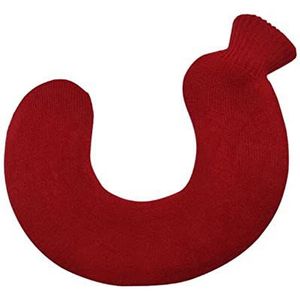 Mini warm water bottlehot, warmwaterkruik 1000 ml U-vorm verwijderbare gebreide rubberen medische nekwarmer warmwaterkruik nekbescherming spierspasmen warmer warmwaterzakken (maat: patroon 14) (maat: