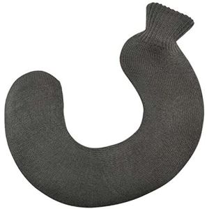 Mini warm water bottlehot, warmwaterkruik 1000 ml U-vorm verwijderbare gebreide rubberen medische nekwarmer warmwaterkruik nekbescherming spierspasmen warmer warmwaterzakken (maat: patroon 14) (maat: