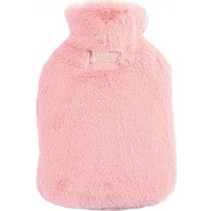 Mini warmwaterkruik, warmwaterkruik 800 ml warmwaterkruik in de winter om warm en zacht te blijven in de winter (maat: paars) (Maat: roze)
