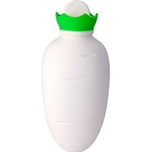 Mini warmwaterkruik, warmwaterkruik siliconen warmwaterkruik schattige radijs hot packs winter handwarmer magnetron verwarming warmwaterzak geschikt voor alle seizoenen (maat: wit roze) (maat: wit