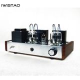 IWISTAO 1W uitgang HIFI koptelefoon buizenversterker  2X8W 6N2 rijden FU32 gebouwd 6.5mm Jack