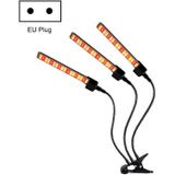LED Clip Plant Light Tijdlijn Afstandsbediening Volledige Spectrale Vulling Licht Plantaardige Kas Hydrocultuur Planten Dimmen Licht  Specificatie: Drie hoofd EU Plug
