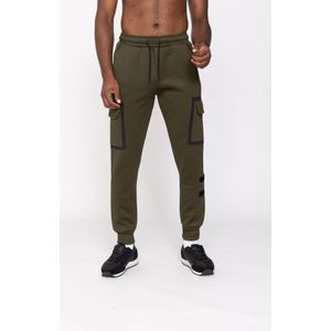 Zayne Milano - Heren Joggingbroek - Kaki - Zakken Op De Zijkant