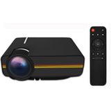 YG400 1.5-3m 50-100 inch LED-projector HD Home cinema met afstandsbediening  ondersteuning HDMI  VGA  AV  SD  USB  Standrad versie (zwart)