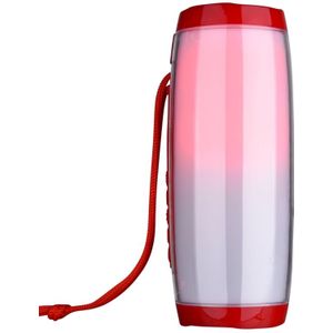 TG157 Bluetooth 4 2 mini draagbare draadloze Bluetooth Speaker met melodie kleurrijke lichten (rood)