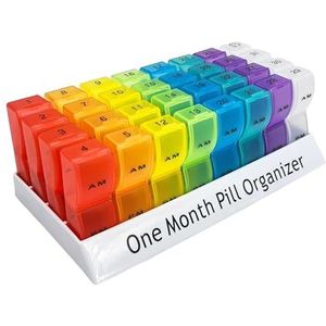 Goldmiky - Pillendoos - Maandelijks - Grote Pillendoos - BPA-vrij - 32 Dagen