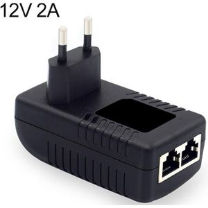 12V 2A Router AP Wireless POE / LAD Power Adapter(EU Plug)