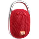 T&G TG321 TWS Portable Wireless Outdoor Mini Speaker with LED Light(Red)
