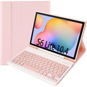 A610B Candy Color Bluetooth Toetsenbord Lederen Kas met pensleuf voor Samsung Galaxy Tab S6 Lite 10 4 inch SM-P610 / SM-P615