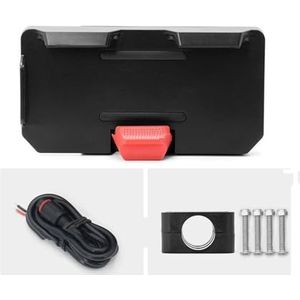 Telefoon Navigatiebeugel Voor Voor TRACER 900 GT 2018 12 MM/16 MM/22 MM Telefoon Navigatie Beugel Draadloos Opladen USB GPS-navigatiebeugel (Kleur : 16MM Set)