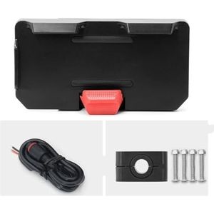 Telefoon Navigatiebeugel Voor Voor TRACER 900 GT 2018 12 MM/16 MM/22 MM Telefoon Navigatie Beugel Draadloos Opladen USB GPS-navigatiebeugel (Kleur : 22MM Set)