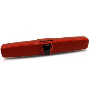 Nieuwe Rixing NR7017 TWS draagbare 10W stereo surround SoundBar Bluetooth Speaker met microfoon (rood)