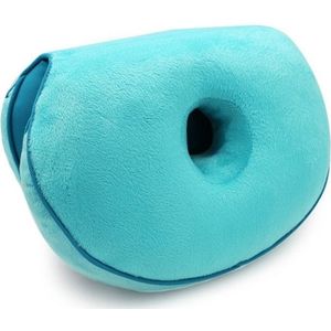 Multifunctionele Dual comfort Memory Foam zetel hip Lift Seat mooie Butt latex kussen (blauw)