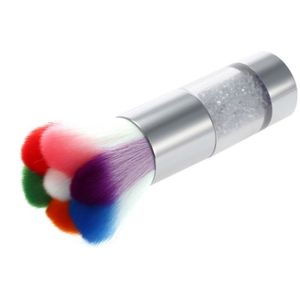 Regenboog Rhinestone nagel borstel stof schoonmaken borstel nagel gereedschap (Splinter)