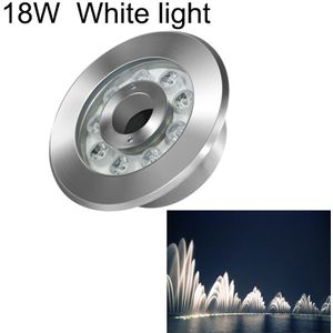 18W landschap ring LED roestvrijstaal onderwater fontein licht (wit licht)