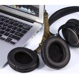 Een paar voor monster DNA protene leder + spons hoofdtelefoon beschermende zaak earmuffs (wit)