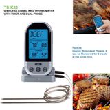 Dubbele probes draadloze digitale keuken Thermometer LCD-scherm temperatuur timer alarm voor het koken van vlees grill oven voedsel BBQ