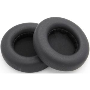 Een paar voor monster DNA protene leder + spons hoofdtelefoon beschermende case earmuffs (zwart)