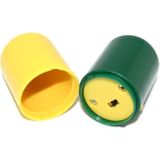 Pil-type elektronische Pillbox timer draagbare grote capaciteit eendelige Smart reminder Kit (geel-groen)