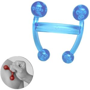 Kikker type Massager handmatige balans vier bal Massager taille massage bal  kleur: H-vormige licht blauw