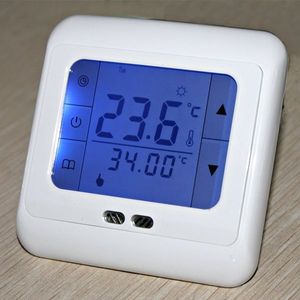 H3 Thermoregulator touch screen verwarming thermostaat voor warme vloer/elektrische verwarming systeemtemperatuur regelaar (blauw)