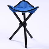 Wandelen Outdoor Camping vissen vouwen kruk draagbare driehoek stoel maximale belasting 100KG klapstoel maat: 22 x 22 x 31cm (blauw)