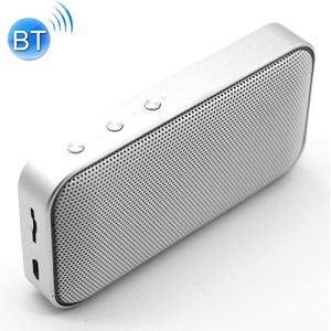 BT209 Outdoor draagbare ultradunne mini draadloze Bluetooth Speaker  ondersteuning TF-kaart & hands free bellen (zilver)
