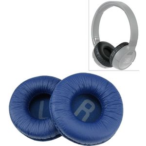 2 stuks voor JBL Tune 600BTNC T500BT T450BT oortelefoon kussen cover earmuffs vervangende oorkussens met mesh (blauw)