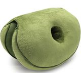 Multifunctionele Dual comfort Memory Foam zetel hip Lift Seat mooie Butt latex kussen (groen)
