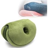 Multifunctionele Dual comfort Memory Foam zetel hip Lift Seat mooie Butt latex kussen (groen)