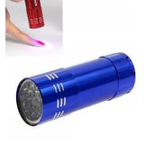 2 stuks nagel droger Mini LED zaklamp UV lamp Portable voor Nail gel Fast droger (blauw)