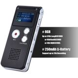 SK-012 8GB Voice Recorder USB professionele Dictaphone digitale audio met WAV MP3 speler VAR functie record (zilver)