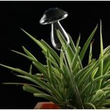 Paddestoel vorm huis planten bloemen water feeder automatische zelf drenken helder glas apparaten (groen)