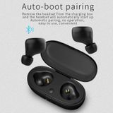 TWS-a1 Bluetooth headset 5 0 True Wireless Mini onzichtbare sport Running muziek koptelefoon met Oplaaddoos Mic (zwart)
