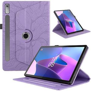 Beschermhoes Compatibel Met Lenovo Tab P11 Pro 11,2"" 2e Generatie 2022 (TB-138FC/TB-132FU) Tablethoes 360 Graden Draaibare Standaard Opvouwbare Tablethoes Tree Of Life Reliëf Omhulsel Tablet Slim Cove