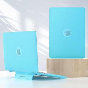 Laptop plastic harde schaal compatibel met MacBook Air 13 inch (2018-2021, M1) (model: A1932,A2179,A2337), laptopstandaard beschermhoes Tablet hoes (Color : Serenity Blue)