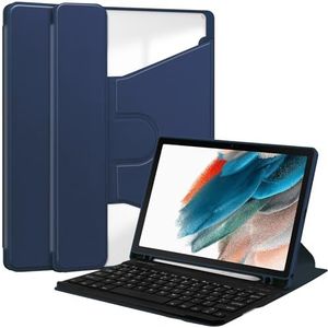 Magnetisch afneembaar toetsenbord Tablethoes Compatibel met Samsung Galaxy Tab A8 10,5 inch SM-X200/X205/SM-X207 2021 2022 Case Smart Flip Cover met toetsenbordbehuizing Multi-hoek kijkstandaard Table