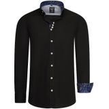 Rusty Neal - Zwart Overhemd - Katoen - Normal Fit