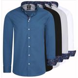 Rusty Neal - Zwart Overhemd - Katoen - Normal Fit